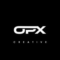 opx letra inicial logo diseño modelo vector ilustración