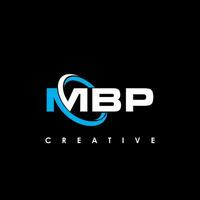 mbp letra inicial logo diseño modelo vector ilustración