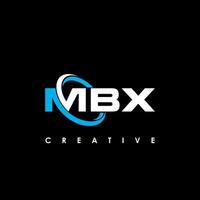 MBX Letter Initial Logo Design Template Vector Illustration