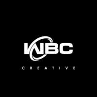 wbc letra inicial logo diseño modelo vector ilustración