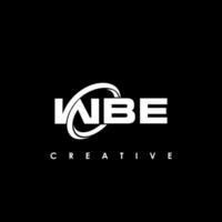 wbe letra inicial logo diseño modelo vector ilustración