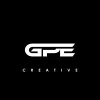 GPE Letter Initial Logo Design Template Vector Illustration