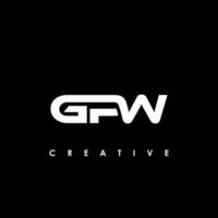 GPW Letter Initial Logo Design Template Vector Illustration