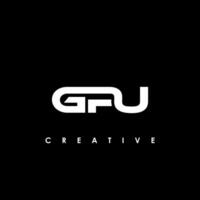 GPU Letter Initial Logo Design Template Vector Illustration