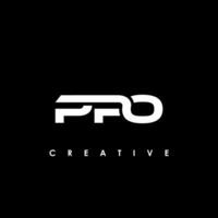 PPO Letter Initial Logo Design Template Vector Illustration