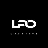 LPO Letter Initial Logo Design Template Vector Illustration