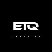 etq letra inicial logo diseño modelo vector ilustración