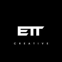 ETT Letter Initial Logo Design Template Vector Illustration