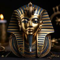 ai generado antiguo egipcio escultura, un símbolo de espiritualidad y indígena cultura generado por ai foto