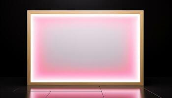 AI generated Abstract modern design with pink backdrop and empty space generated by AI photo