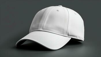 AI generated Modern baseball cap design on white background generated by AI photo