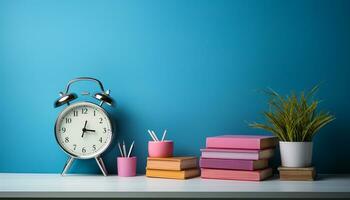 AI generated Time for learning in a modern classroom generated by AI photo