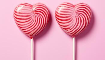 AI generated Love and candy, a sweet symbol of romance generated by AI photo