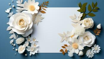 AI generated Nature beauty in a bouquet of colorful flowers generated by AI photo