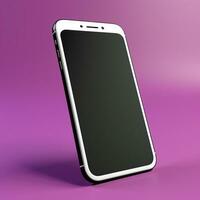 AI generated Modern mobile phone with touch screen technology generated by AI photo