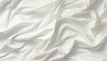 AI generated Smooth satin curtain with elegant wave pattern generated by AI photo