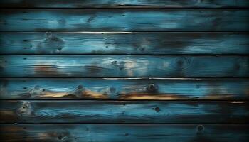 AI generated Old wooden plank with rustic grunge design generated by AI photo