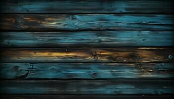 AI generated Old wooden plank with rustic grunge design generated by AI photo