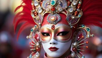 AI generated Traditional festival celebrates beauty and elegance in cultures generated by AI photo