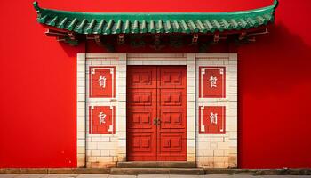 AI generated Ancient Chinese culture, history, and spirituality surround Beijing generated by AI photo