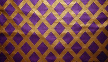AI generated Abstract pattern on old backdrop, purple textile design generated by AI photo