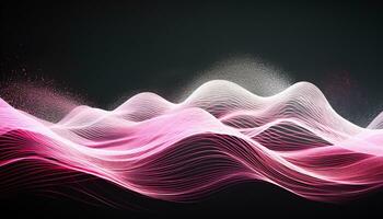 AI generated Abstract wave pattern flowing in a bright backdrop generated by AI photo