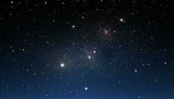 AI generated Glowing star trail illuminates the dark night sky generated by AI photo