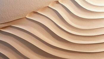 ai generado arena duna ola modelo en árido clima generado por ai foto