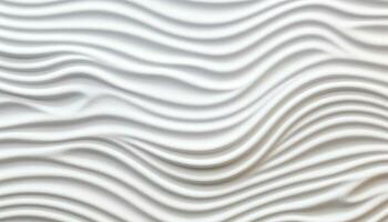 AI generated Abstract wave pattern design on white backdrop generated by AI photo