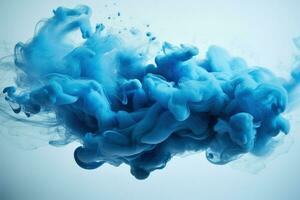 AI generated Abstract colorful blue smoke background, bright colored, Abstract blue smoke on a bright background. Ai generated photo