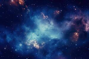 AI generated Universe galaxy wallpaper star particle motion on black background, starlight nebula in galaxy at universe Space background, Ai generated photo