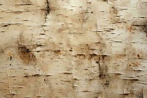 AI generated closeup natural background texture of birch bark with stripes photo