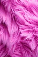 AI generated vertical abstract background texture of fluffy pink fur photo