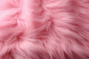 AI generated abstract furry background texture of fluffy delicate light pink fur photo