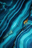 AI generated vertical close up abstract background gem malachite texture blue colors photo