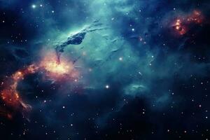 AI generated Universe galaxy wallpaper star particle motion on black background, starlight nebula in galaxy at universe Space background, Ai generated photo