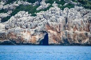 el restos de el ciudad de mira, kekova foto