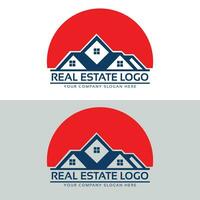 real estado logo diseño para comercial utilizar logo diseño vector