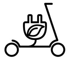 Scooter icon vector icon. Editable stroke. linear style sign for use web design and mobile apps,logo. Symbol