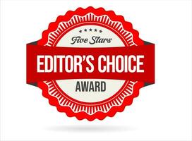 Editors choice badge on white background vector