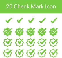 Check Mark, Valid, Yes, Confirmation, Okey, Positive checked, confirm, Acceptance in checklist, icon set vector