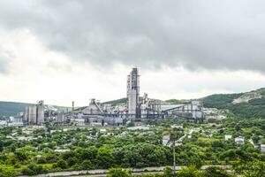 Big cement factory. Nizhnebakansky cement plant photo