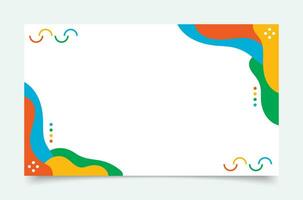 Minimalis Colorful Template Banner Background vector