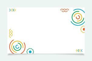 Minimalis Colorful Template Banner Background vector