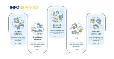 2d clima métrica vector infografia modelo con sencillo lineal iconos, datos visualización con 5 5 pasos, proceso cronograma cuadro.