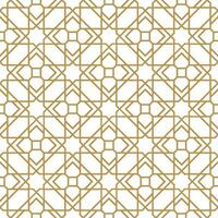 Seamless abstract geometric pattern in Arabic style vector