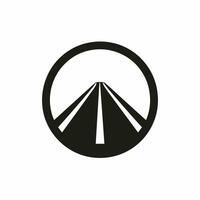 AI generated Electric auto manufacturer monochrome glyph logo. High performance vehicle. Highway simple icon. Design element. Ai art for corporate branding, website vector