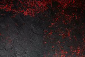 Painted background texture red and black photo