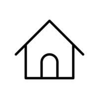 Home icon vector. House illustration sign. Cottage symbol. Hut logo. vector