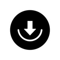 descargar icono vector. subir botón ilustración. carga símbolo o logo. vector